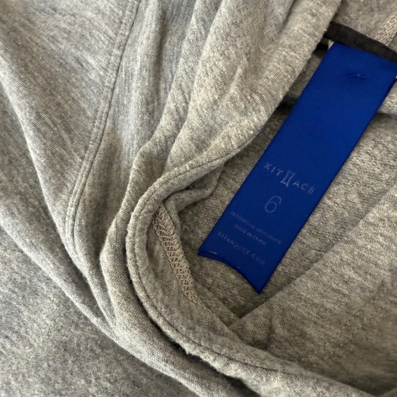 Kit and Ace Thin Light Hoodie Grey Size 6 - Picture 2 of 6